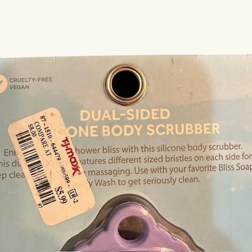 Bliss Go Scrubs‎ Dual Sided Silicone Body Scrubber Lavender